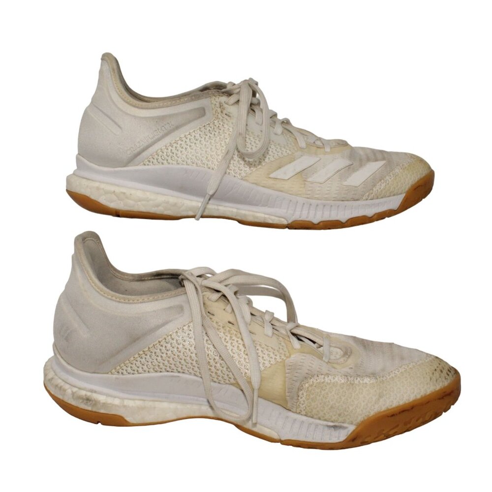 Adidas Womens Sz 7 Crazyflight X 3 D97831 White Gum Running Shoes Sneakers - Picture 5 of 12